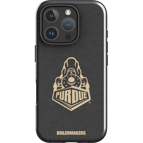 Purdue University Signature Logo iPhone 16 Pro Impact Case